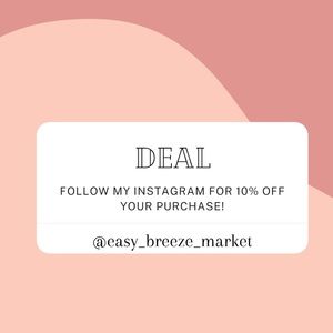 FOLLOW MY INSTA FOR 10% OFF YOUR FIRST PURCHASE!